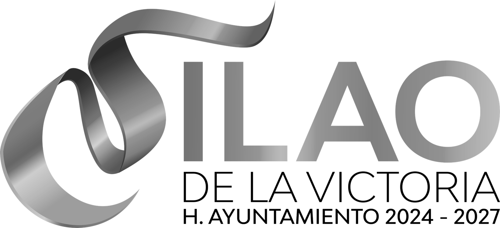 Inicio silao logo letras negras monochrome